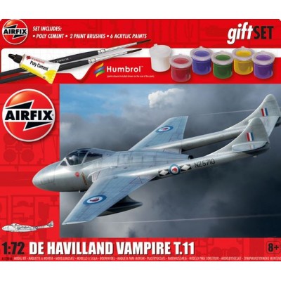 DE HAVILLAND VAMPIRE T.11 STARTER SET - 1/72 SCALE - AIRFIX 55204A